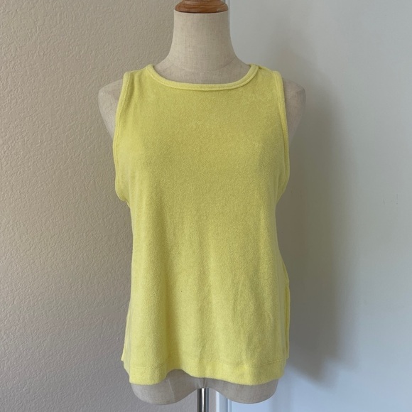 a new day Tops - BIN#6 - A NEW DAY Women’s Medium Yellow Terry Cloth Like Tank